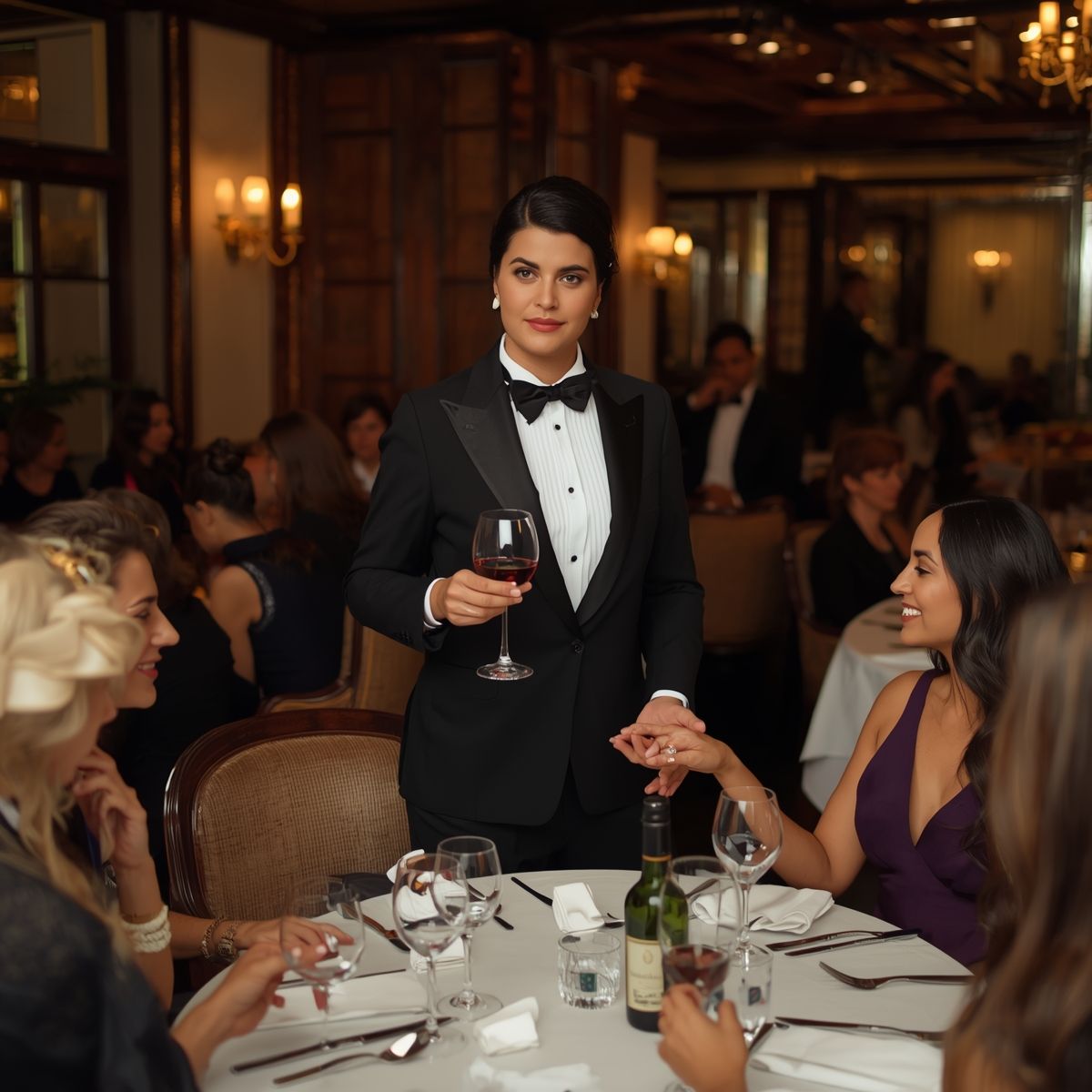 Lucid_Origin_Una_persona_elegante_con_una_sonrisa_clida_y_ojos_0